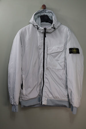 Stone Island Light Grey Crinkle Reps Jacket