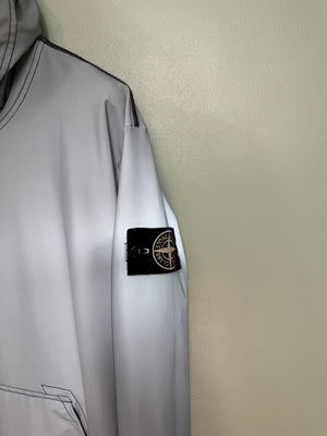Stone Island Grey Plated Reflective Hoodie