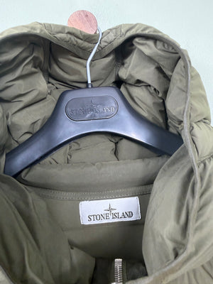 Stone Island Khaki Seamless Tunnel Down Jacket