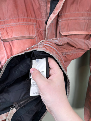 Stone Island Orange Liquid Reflective Jacket