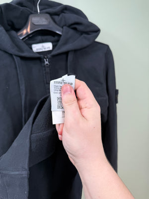 Stone Island Black Zipped Hoodie