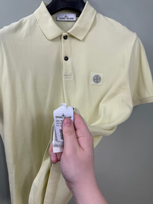 Stone Island Yellow Regular Fit Polo
