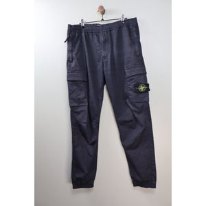 Stone Island Black RE-T Cargo Bottoms