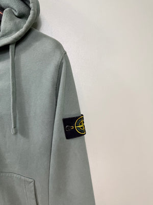 Stone Island Green Zipped Hoodie