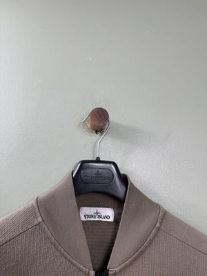 Stone Island Khaki Bomber Zipped Jumper