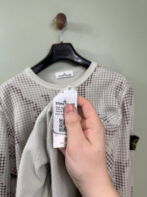 Stone Island Beige Grid Camo Jumper