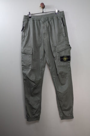 Stone Island Green RE-T Cargo Bottoms