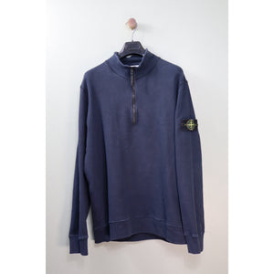 Stone Island Navy 1/4 Zip Jumper