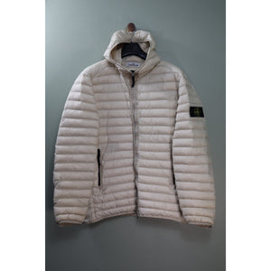 Stone Island Beige Loom Woven Down Jacket