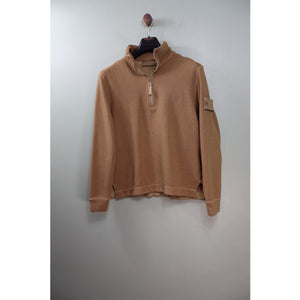 Stone Island Brown Ghost 1/4 Zip Jumper