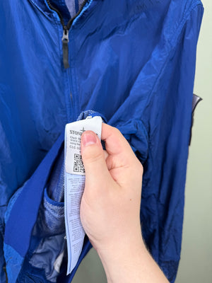 Stone Island Blue Nylon Metal Tyvek Shield Jacket