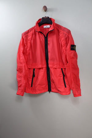 Stone Island Red Lamy Velour Jacket