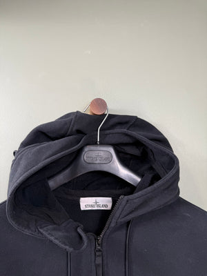 Stone Island Black Zipped Hoodie
