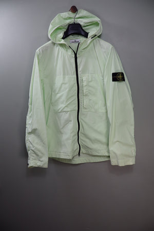 Stone Island Pastel Green Supima Cotton Twill Jacket