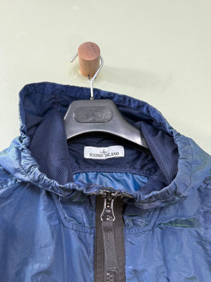 Stone Island Blue Green Nylon Metal Weft Watro Jacket