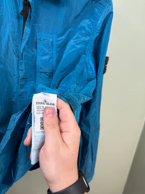 Stone Island Blue Nylon Metal Overshirt