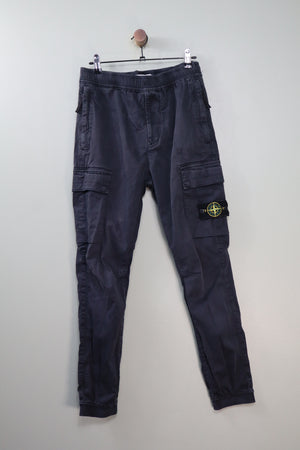 Stone Island Black RE-T Cargo Bottoms