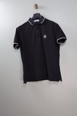 Stone Island Black Slim Fit Polo