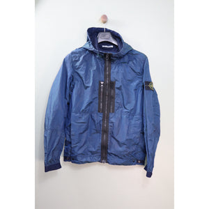 Stone Island Blue Green Nylon Metal Weft Watro Jacket