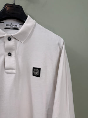 Stone Island White Slim Fit Polo