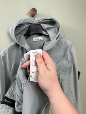Stone Island Pastel Blue Supima Cotton Twill Jacket
