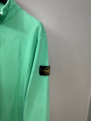 Stone Island Green 1/4 Zip Jumper