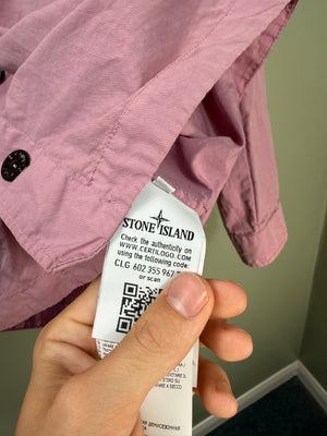 Stone Island Pink Hooded Overshirt