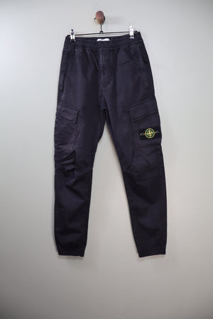 Stone Island Black RE-T Cargo Bottoms