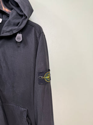 Stone Island Black Zipped Hoodie