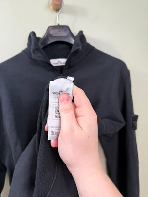 Stone Island Black 1/4 Zip Jumper