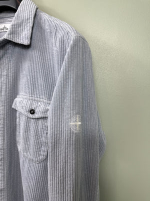 Stone Island Sky Blue Corduroy Overshirt