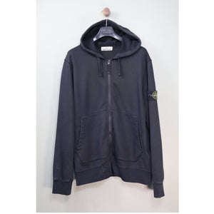 Stone Island Black Zipped Hoodie