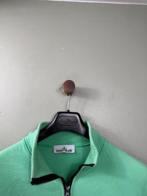Stone Island Green 1/4 Zip Jumper