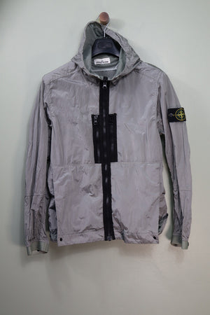 Stone Island Silver Nylon Metal Watro Jacket