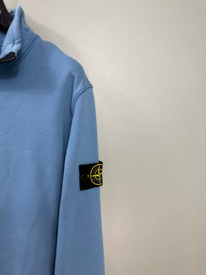 Stone Island Sky Blue 1/4 Zip Jumper