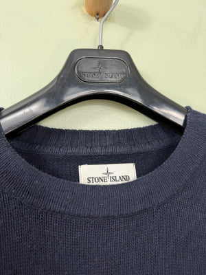 Stone Island Navy Knit Jumper