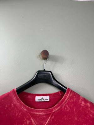 Stone Island Red Ovo Dye Jumper