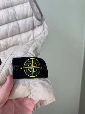 Stone Island Light Grey Micro Yarn Down Gilet