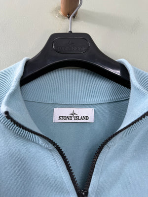 Stone Island Baby Blue 1/4 Zip Jumper