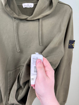 Stone Island Khaki Hoodie