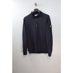 Stone Island Black 1/4 Zip Jumper