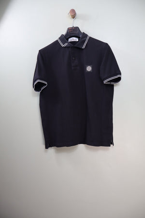 Stone Island Black Slim Fit Polo