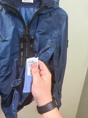 Stone Island Blue/Green Nylon Metal Weft Watro Jacket