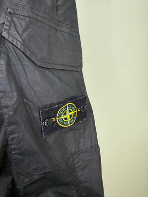 Stone Island Black RE-T Cargo Bottoms