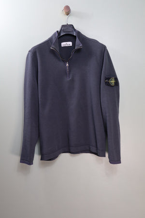 Stone Island Navy 1/4 Zip Jumper