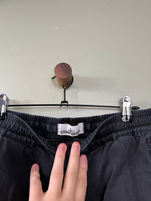 Stone Island Black RE-T Cargo Bottoms