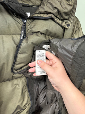 C.P. Company Khaki BI-Mesh Down Jacket