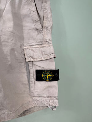 Stone Island Beige SL Cargo Shorts