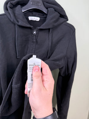 Stone Island Black Zipped Hoodie