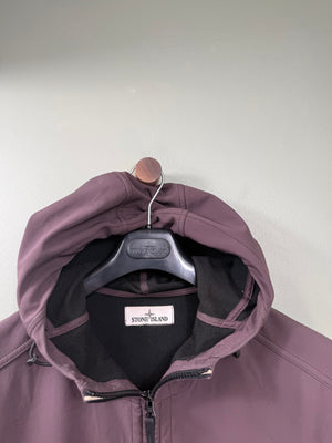 Stone Island Burgundy Soft Shell Jacket